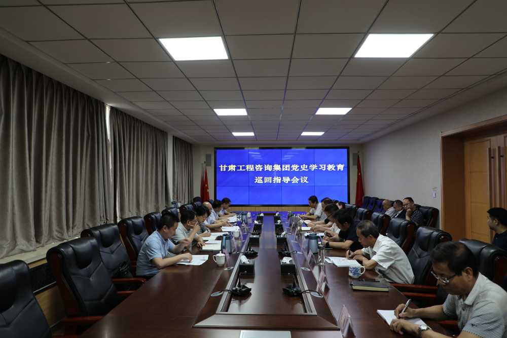 甘肅工程咨詢(xún)集團(tuán)黨史學(xué)習(xí)教育第四巡回指導(dǎo)組對(duì)水電設(shè)計(jì)院黨史學(xué)習(xí)教育工作開(kāi)展情況進(jìn)行巡回指導(dǎo)